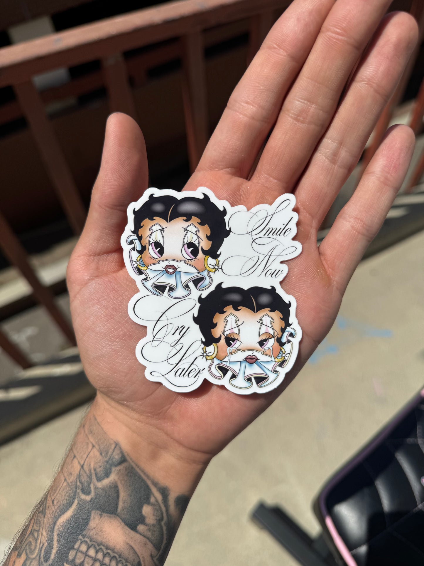 Clown boop sticker