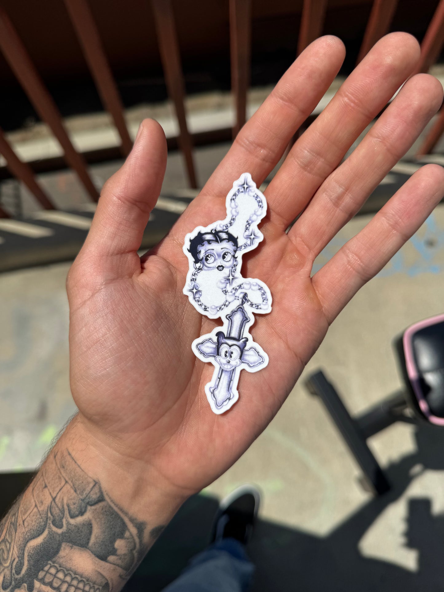 Rosary sticker