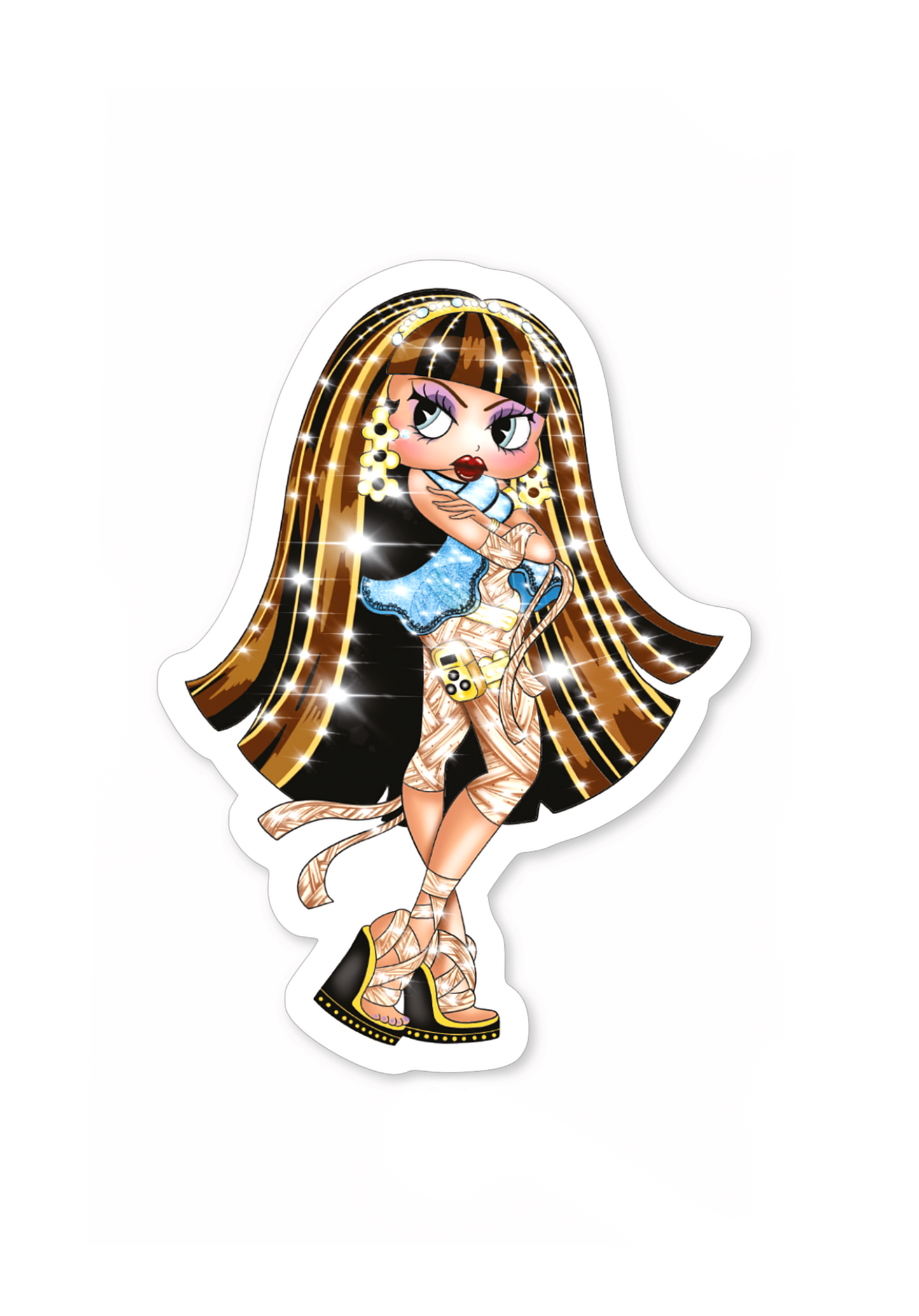 Cleo boop Nile sticker