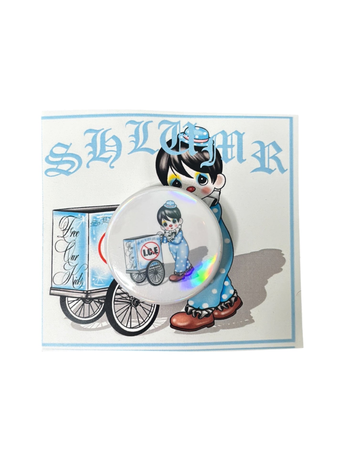 Ice clown pin
