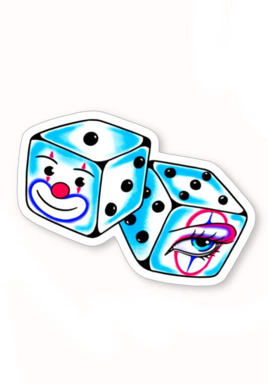 Dice sticker