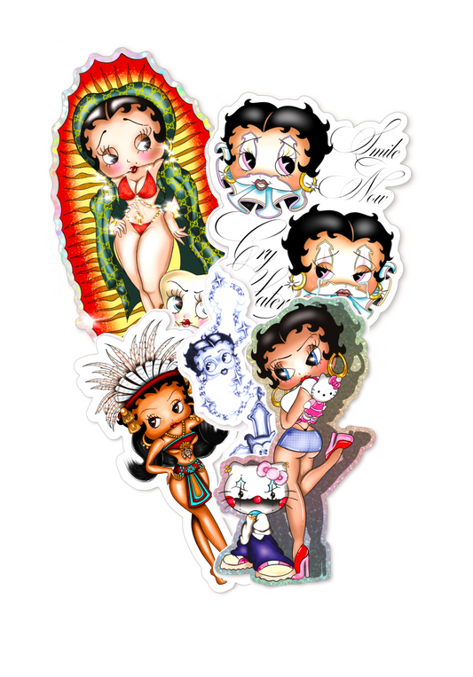Betty boop sticker bundle
