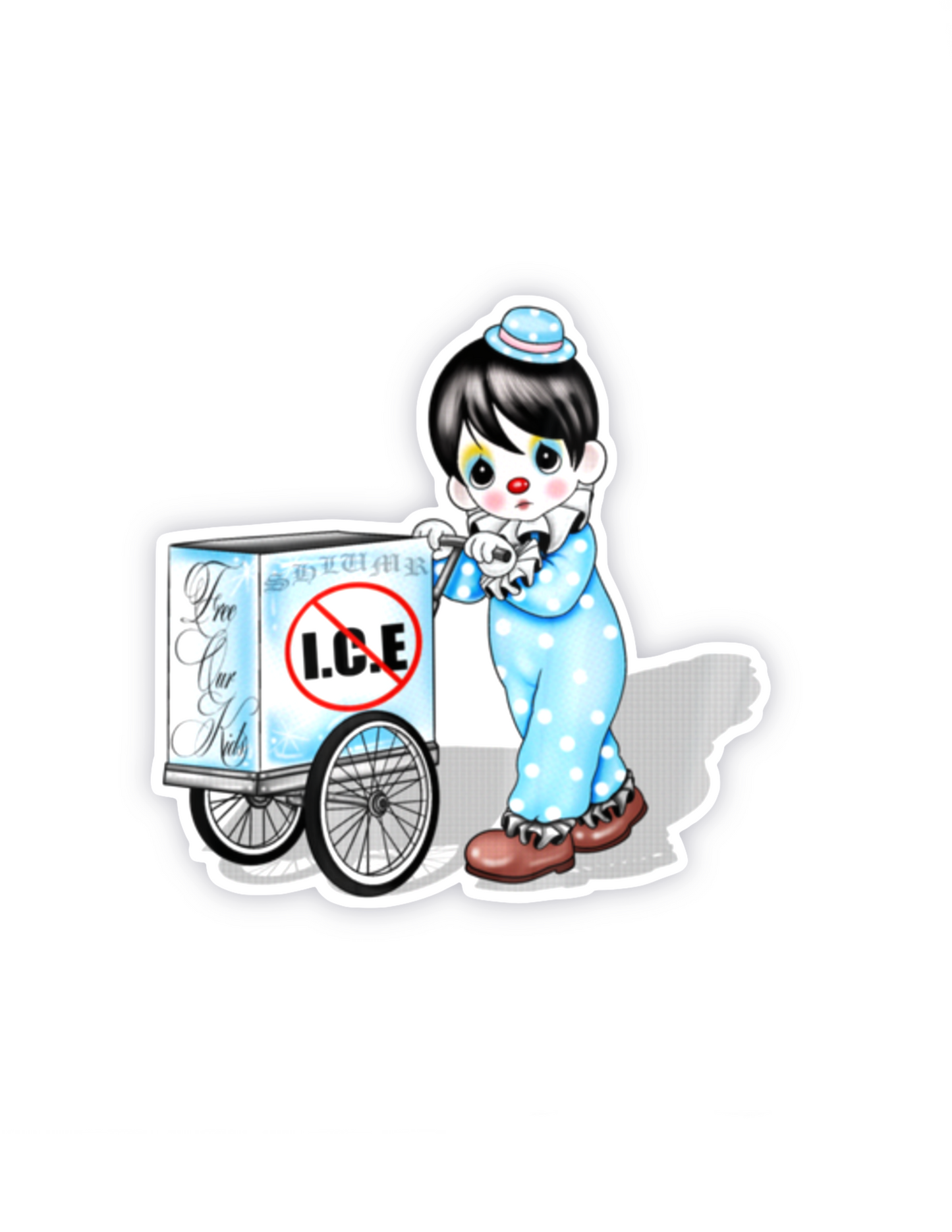 Clown sticker