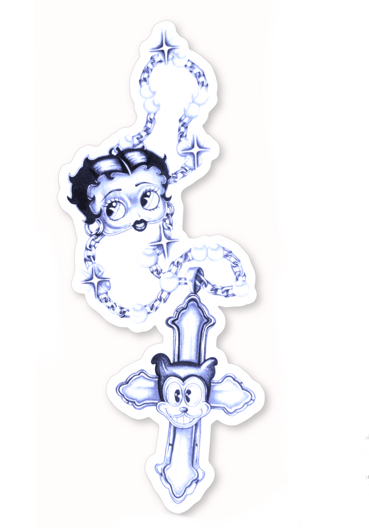 Rosary sticker