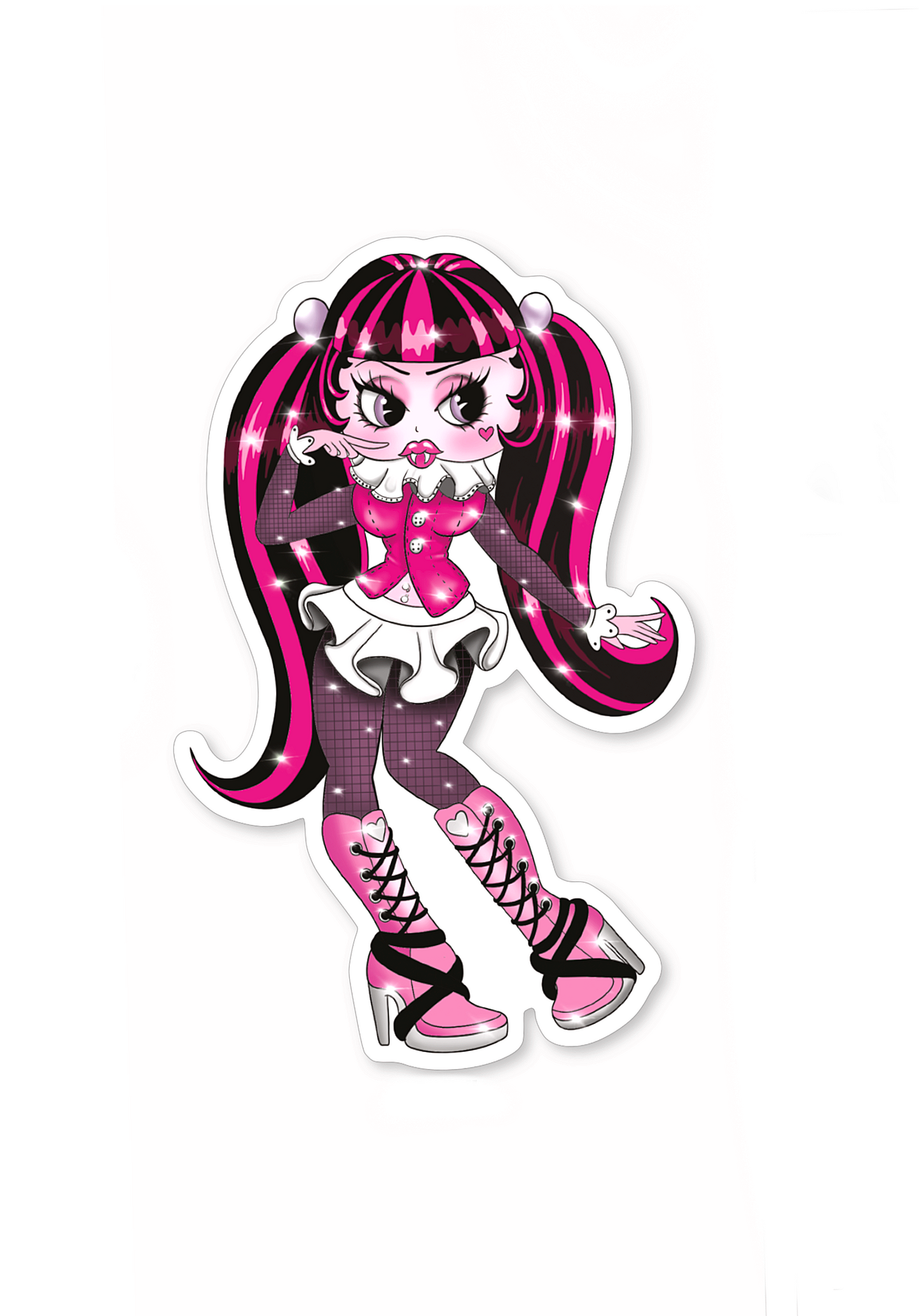 Draculaura boop sticker