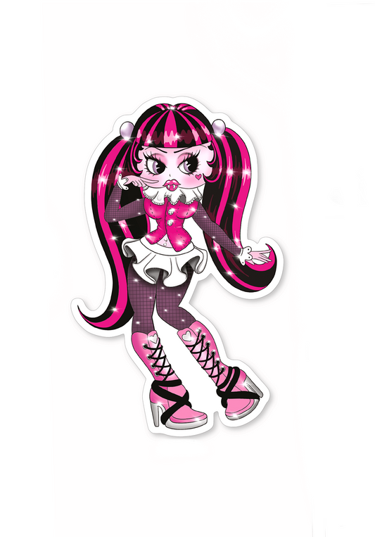 Draculaura boop sticker