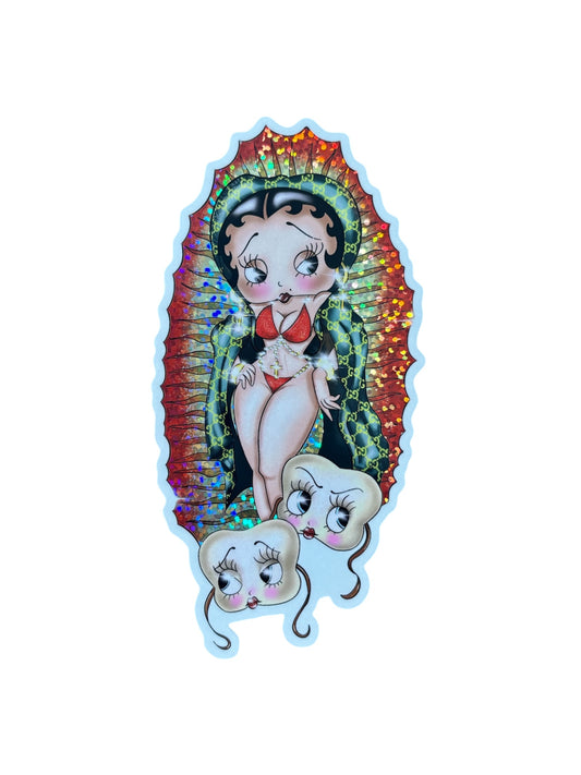 Virgin Mary Betty boop sticker