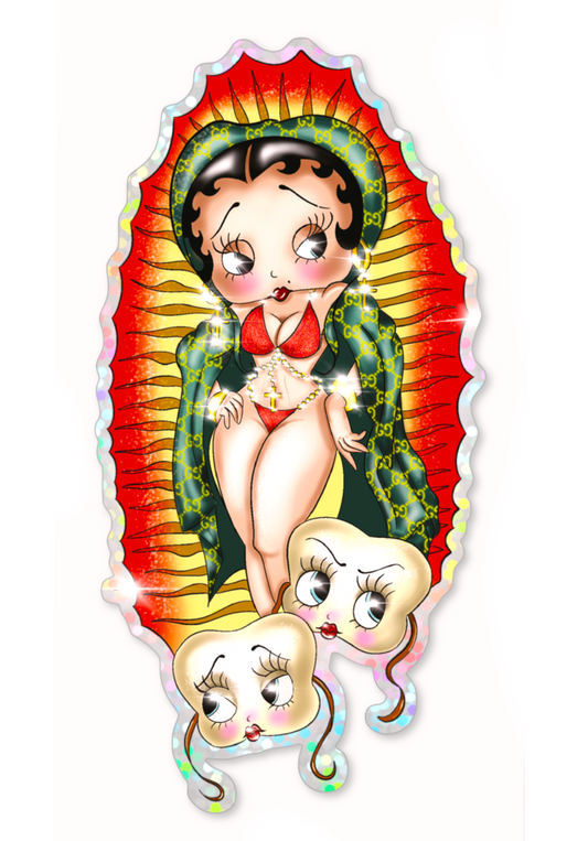 Virgin boop sticker XL
